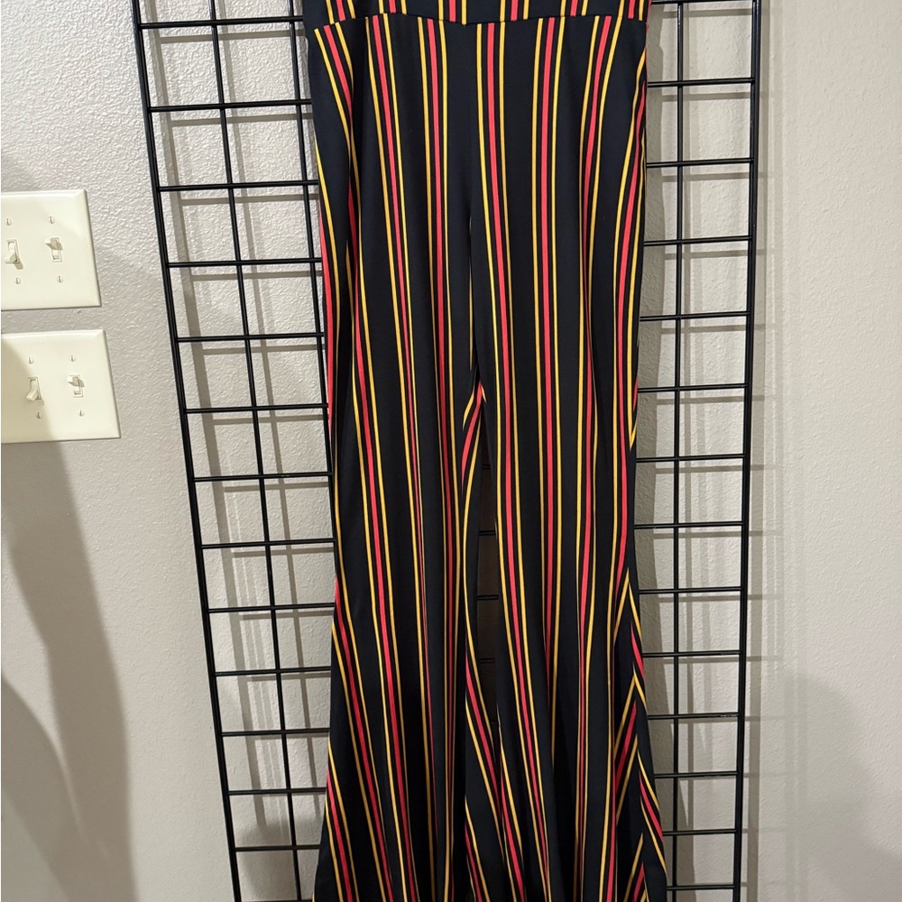 Striped Flared Pants